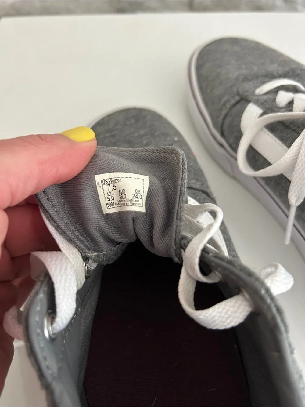 Vans top clean midsole